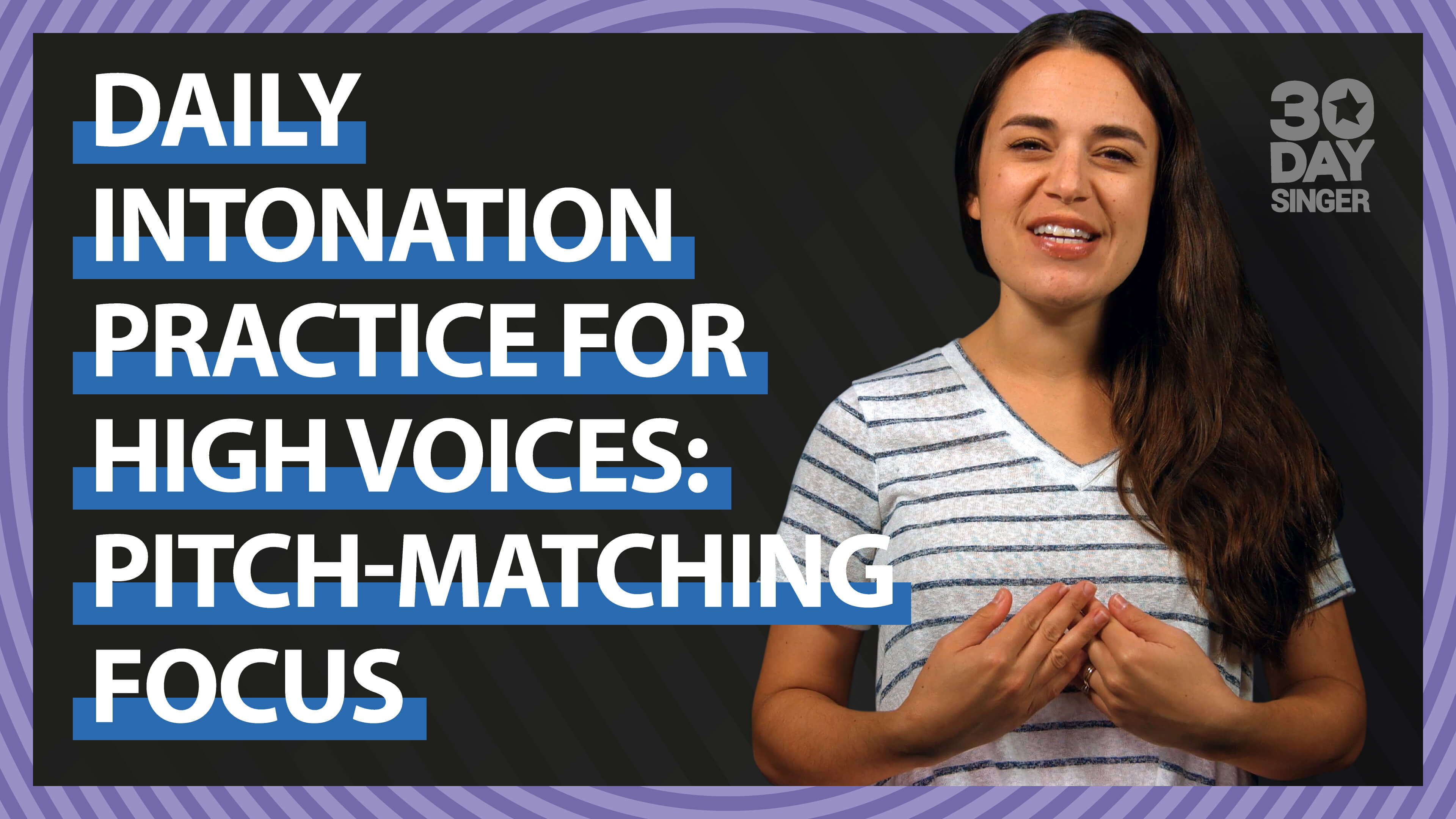 Daily Intonation Practice For High Voices : Pitch Matching Focus